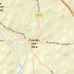 Condé-sur-Vire Street Map