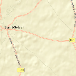 Saint-Sylvain Street Map