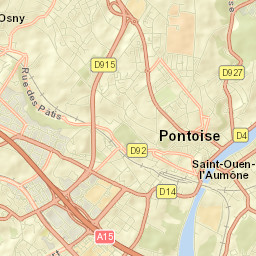 Cergy-Pontoise Street Map