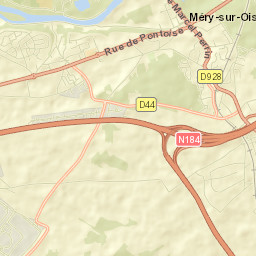 Méry-sur-Oise Street Map