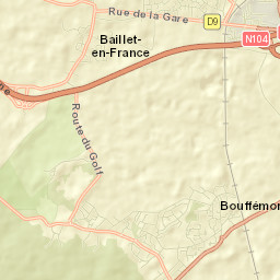 Bouffémont Street Map