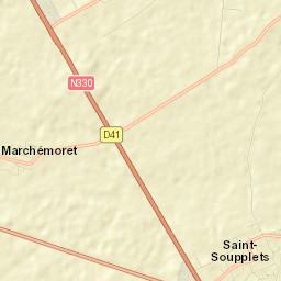 Saint-Soupplets Street Map