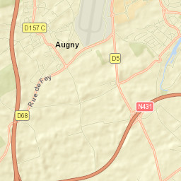 Augny Street Map