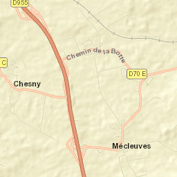 Mécleuves Street Map
