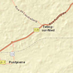 Teting-sur-Nied Street Map