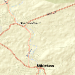 Bühlertann Street Map