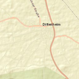 Dittenheim Street Map