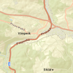 Vimperk Street Map