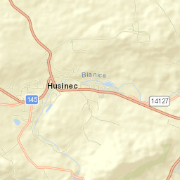Husinec Street Map