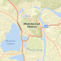 Hluboká nad Vltavou Street Map