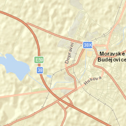 Moravské Budějovice Street Map