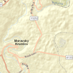Moravský Krumlov Street Map