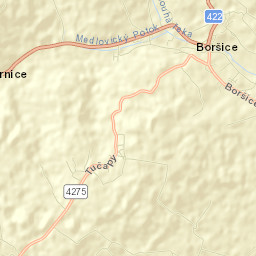 Boršice Street Map