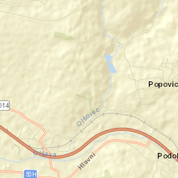 Popovice Street Map