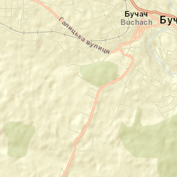 Buchach Street Map
