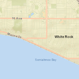 White Rock Street Map