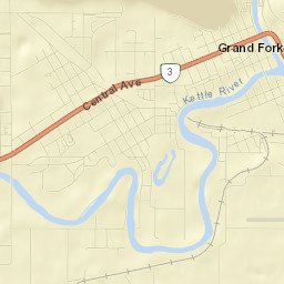 Grand Forks Street Map