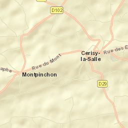 Cerisy-la-Salle Street Map