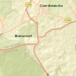 Courdimanche Street Map