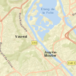 Vauréal Street Map