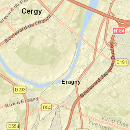 Éragny Street Map