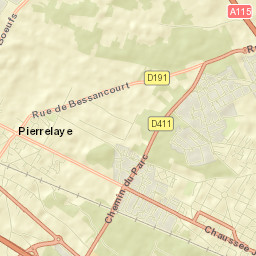 Pierrelaye Street Map