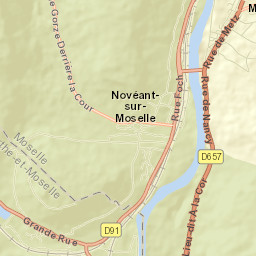 Corny-sur-Moselle Street Map