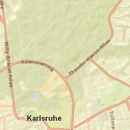 Karlsruhe Street Map