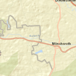 Mönchsroth Street Map