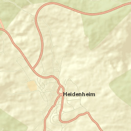 Heidenheim Street Map