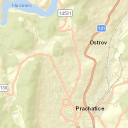 Prachatice Street Map