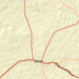 Lišov Street Map