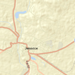 Jemnice Street Map