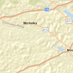 Nové Syrovice Street Map