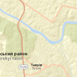 Tyvriv Street Map