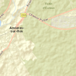 Arnières-sur-Iton Street Map