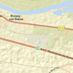 Rosny-sur-Seine Street Map