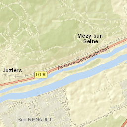 Juziers Street Map