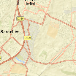 Arnouville Street Map