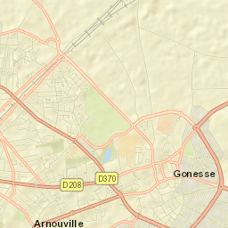 Gonesse Street Map