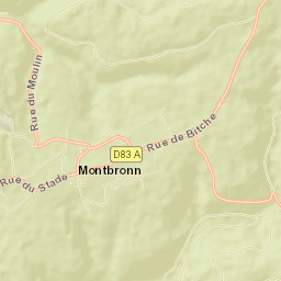 Montbronn Street Map