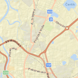 Okres České Budějovice Street Map