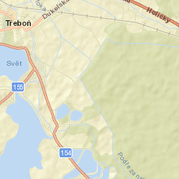 Třeboň Street Map