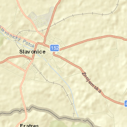 Slavonice Street Map
