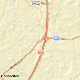 Pohořelice Street Map