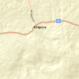 Křepice Street Map
