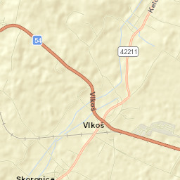 Vlkoš Street Map