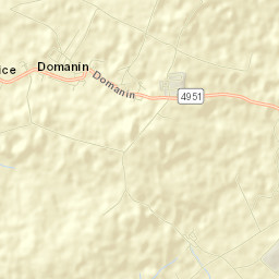 Domanín Street Map