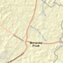 Moravský Písek Street Map