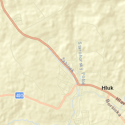 Hluk Street Map
